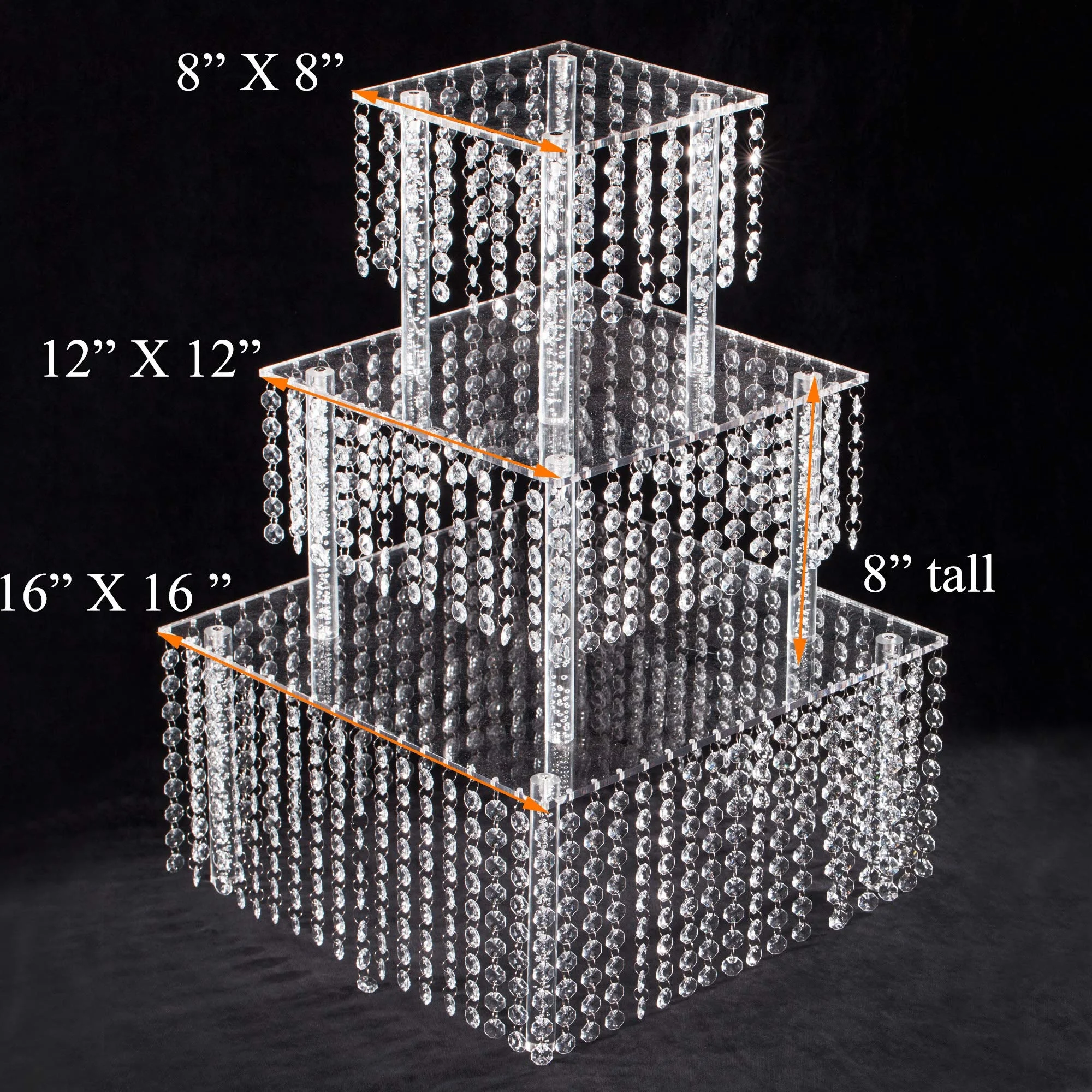 Tiered Crystal Cake Stand