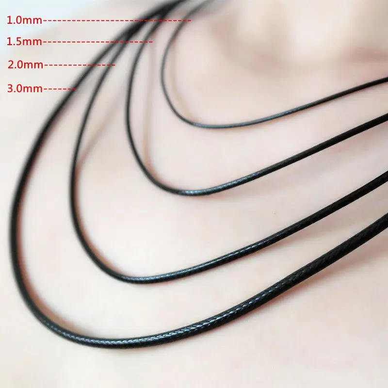 XD MFE00401  cord with 925 silver lobster and end claps fashion necklace free samples  925 sterling silver buckle pendant la