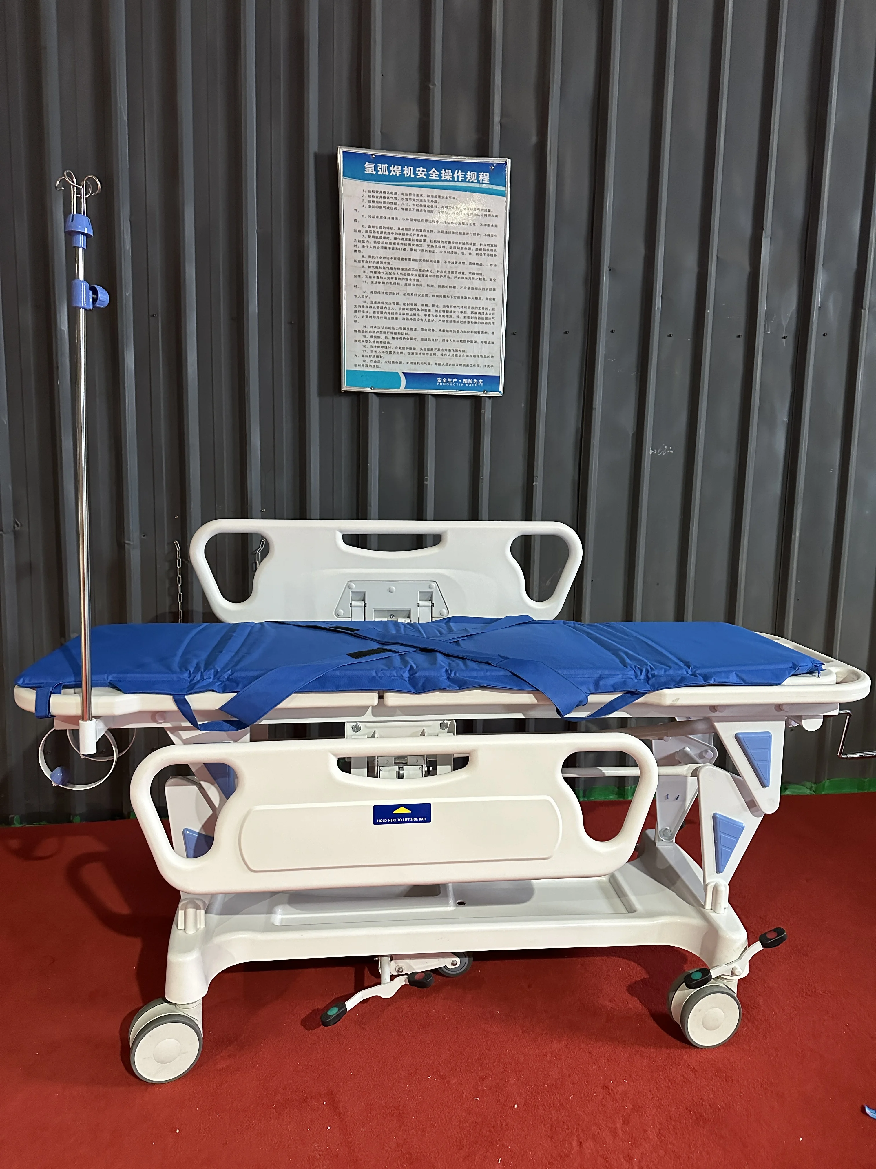 Medical equipment Hospital Ambulance Emergency Rescue Folding Bed Transport Stretcher Patient Luxurious Stretcher Bed