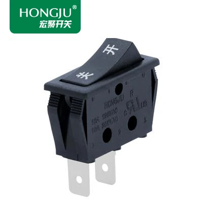 Hongju R-1-110-CXN-BB кулисный переключатель Черный Встроенные торговый автомат кнопка