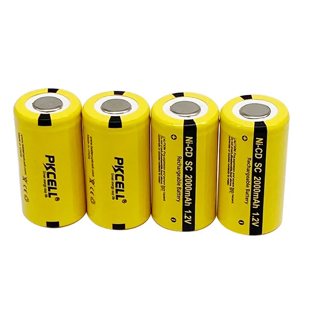 New PVC 1.2V nicd sc 2000mAh rechargeable battery with good prices 1.2v rechargeable batteries