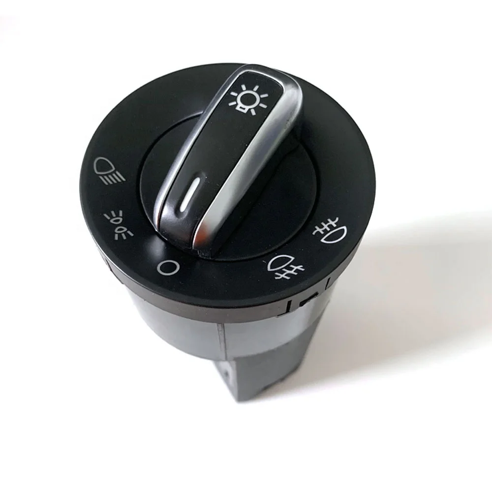 3BD941531 Chrome Matte Sliver Car Headlight Switch For VW Golf MK4 Jetta 4 Bora Passat B5
