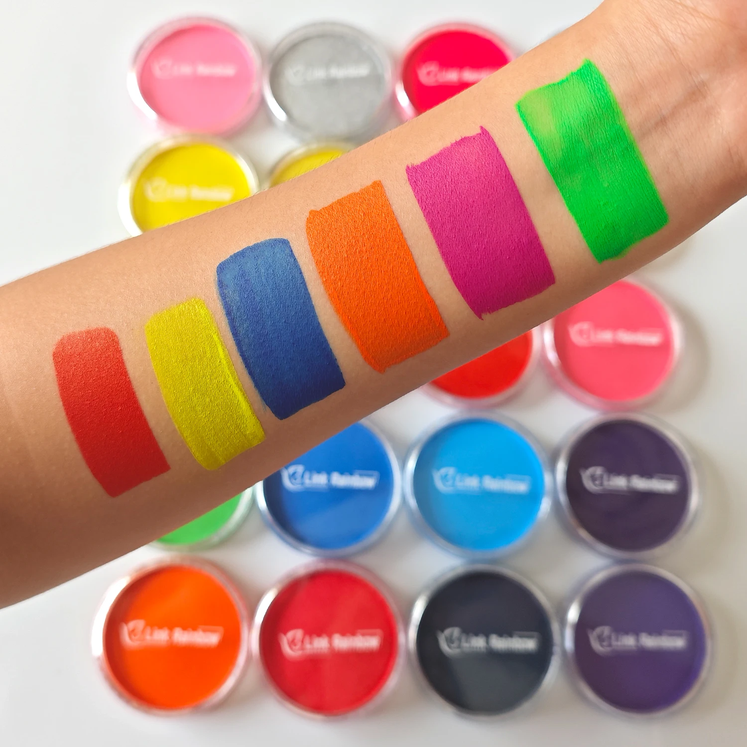 Non toxic  sfx Hypoallergenic 30g multi colors Christmas paint Helloween makeup glow in the dark paint body art face paint