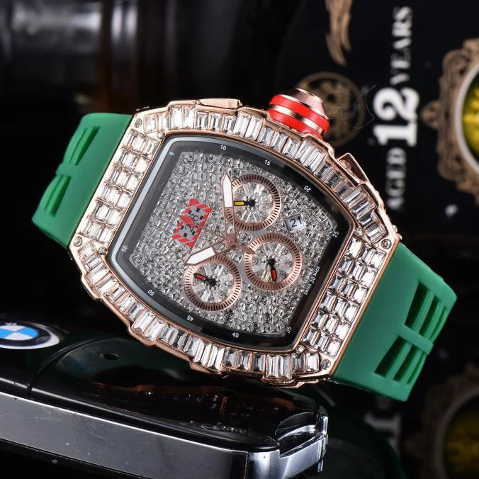 Rm Top Sales Iced Out Diamond Watches Men Gold Watch Watch