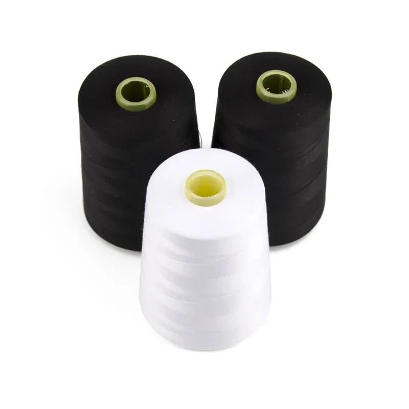 yiwu factory directly-sale 100% spun polyester good quality sewing thread 40/2 5000y for garment
