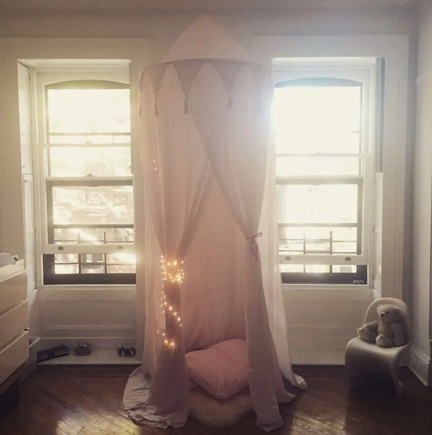interior chiffon Summer mosquito net kids Bedroom Hanging canopy for room