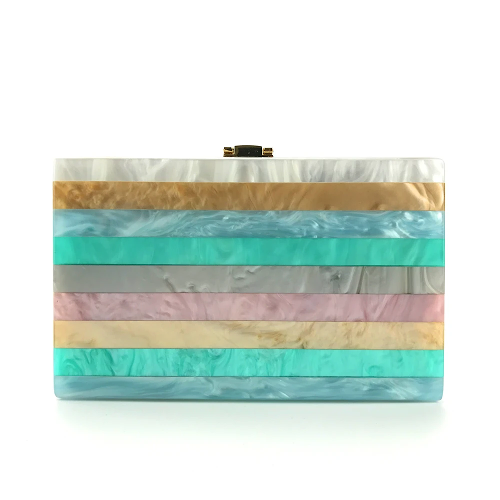 
Wholesale Women Formal Transparent Clutch Acrylic Purses Bag 