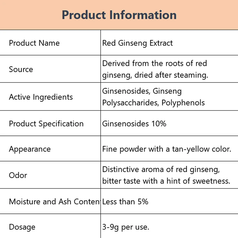 High quality red ginseng extract 10%  80% ginsenoside red ginseng root extract
