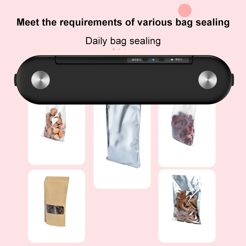 
Home portable meat fruits mini commercial food grade saver vacuum sealer 