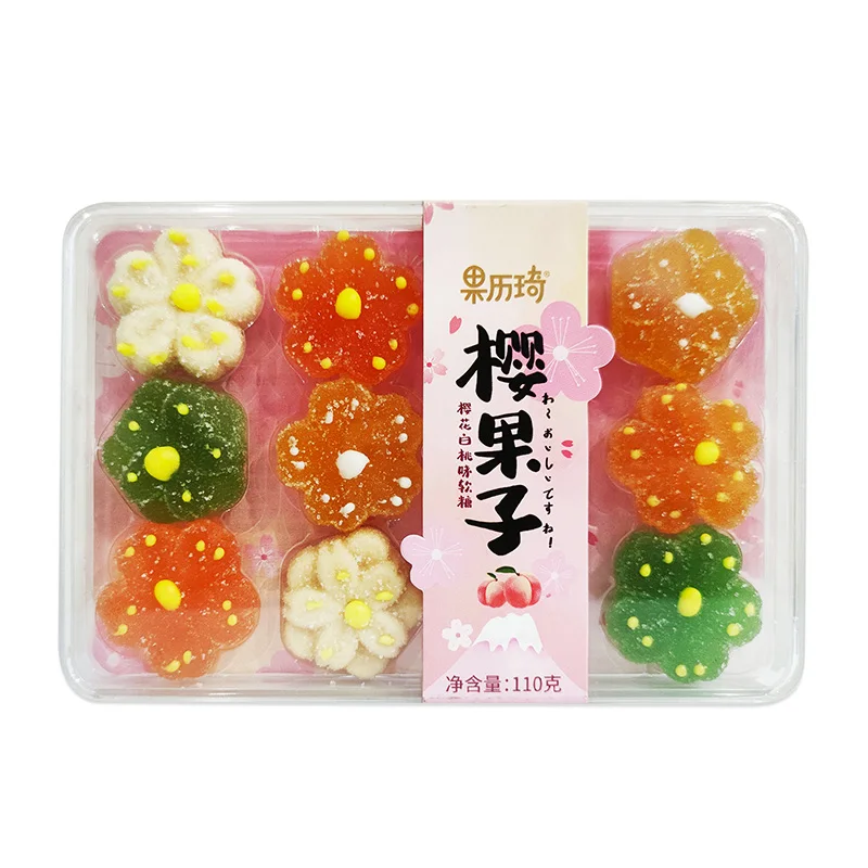 Factory Wholesales Popular Shape Decorations Strawberry Marshmallow Delicious Fruit Cherry Flavored Soft Candy