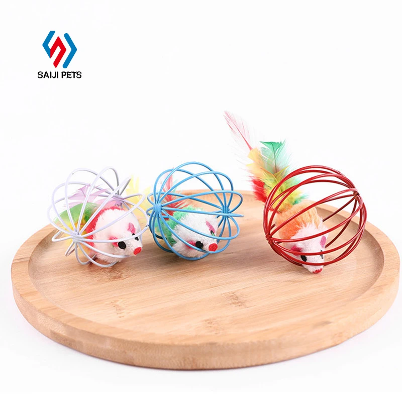 Заказные OEM игрушки Saiji для котят, шлифовальные зубы, Интерактивная игрушка для снятия скуки, забавная игрушка-мяч для кошек