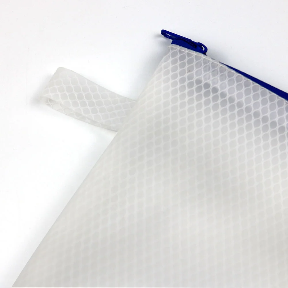 School supplier document plastic organizer bag clear mesh a4 zip lock travel file document bag