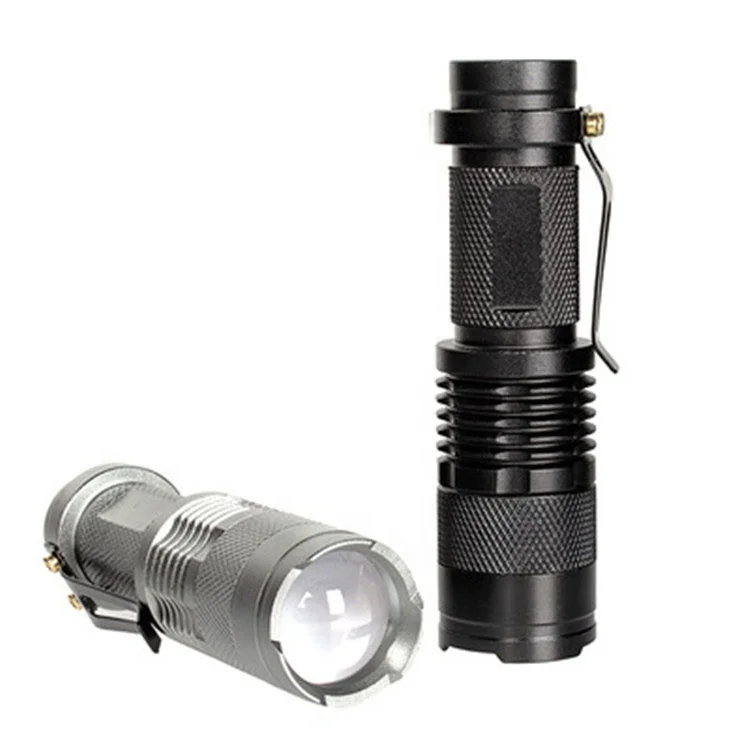 Hot Sale Mini Pocket Adjustable High Power LED Torch Super Bright Zoom Survival Plastic Flashlight for Hiking Hunting