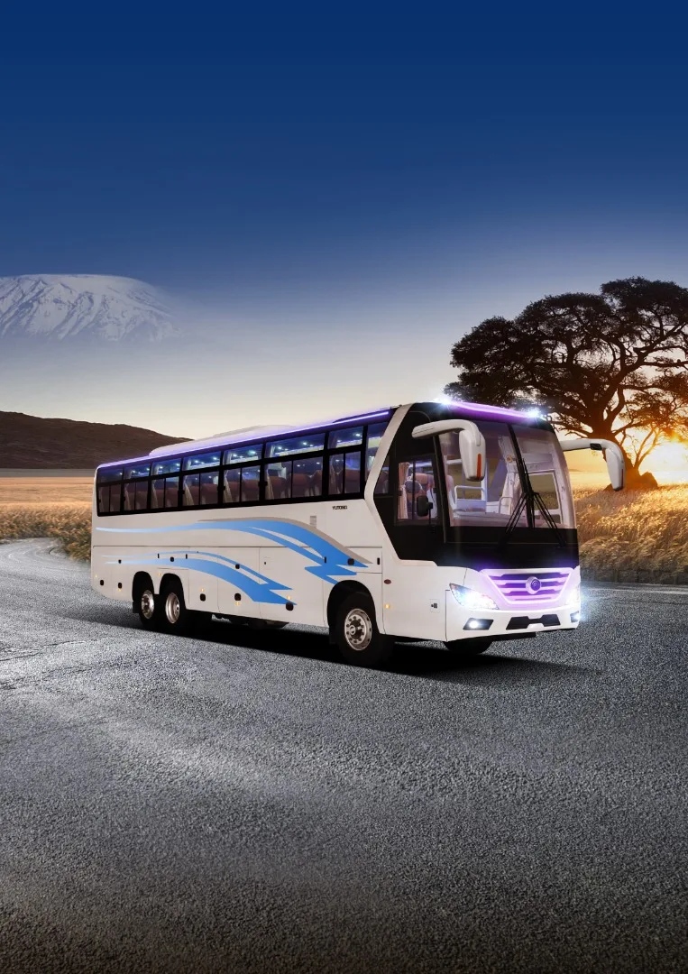 YUTONG ZK6126D 70 passenger seats coach bus with TV Screens and  USB charging port in right hand drive