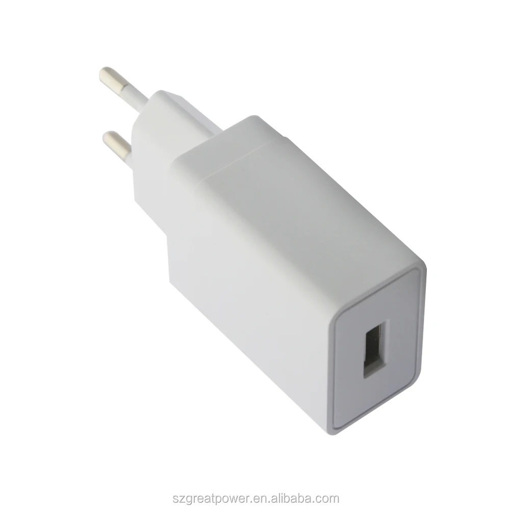 High quality 5v 1a 1.5a 2a 2.1a EU/USA/India Plug Single Port USB Wall Charger For Mobile Charger