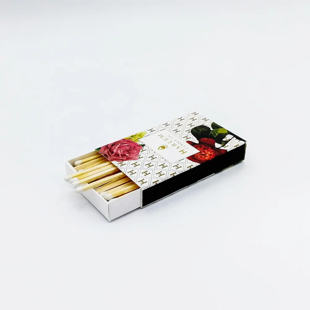 4 Inch Candle Matches Matches Box Custom Printed Safety Wooden Matchsticks 100mm Colored Match Stick bunch