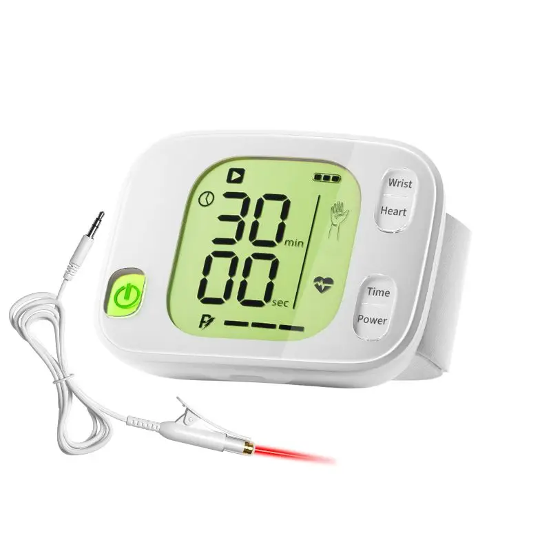 laser therapy equipment laser treating rhinitis 28 diodes 650nm medical wrist watch for cleaning blood vessels