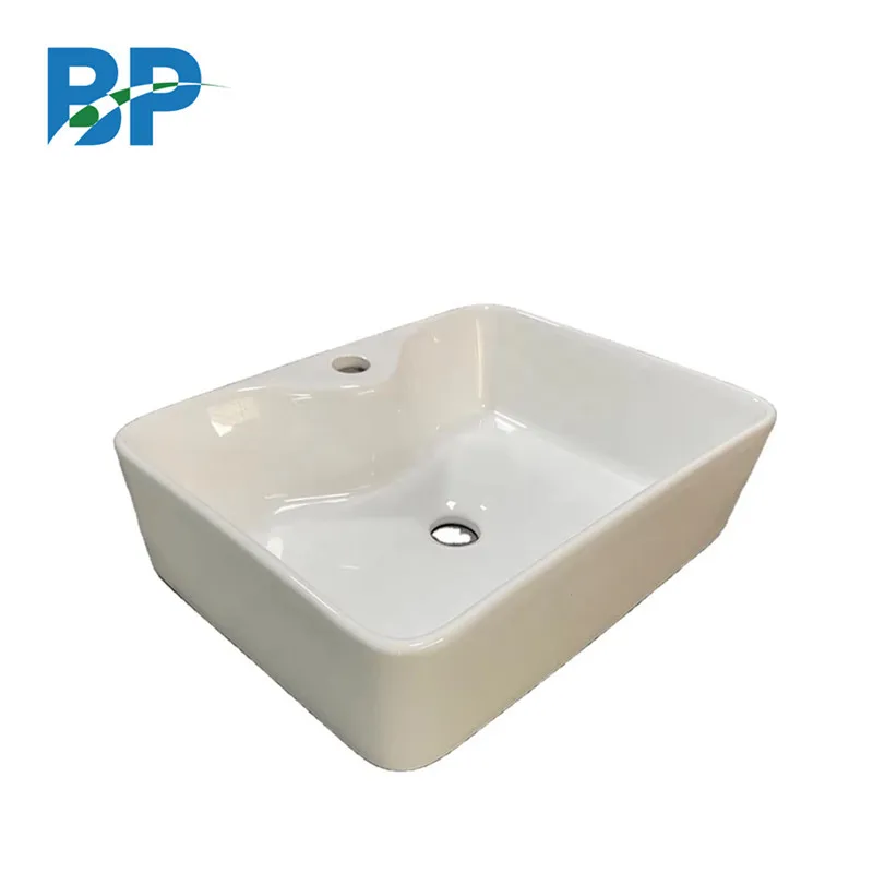 Hot sales china ceramic sanitary product rectangular table and table sanitary  sink wash basin