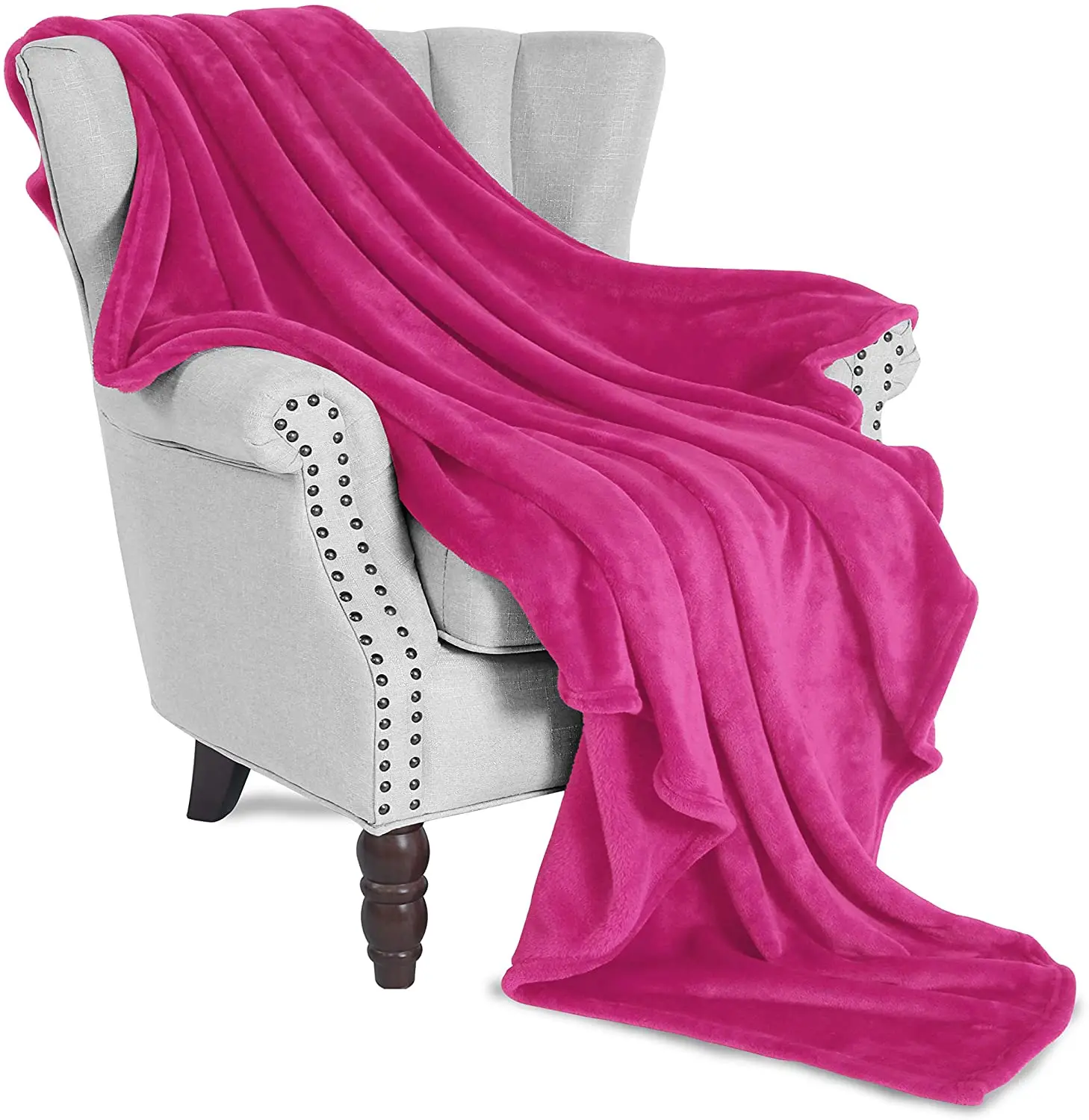 Wholesale Custom King Queen Size Blankets High Quality Travel sofa Throw Blanket