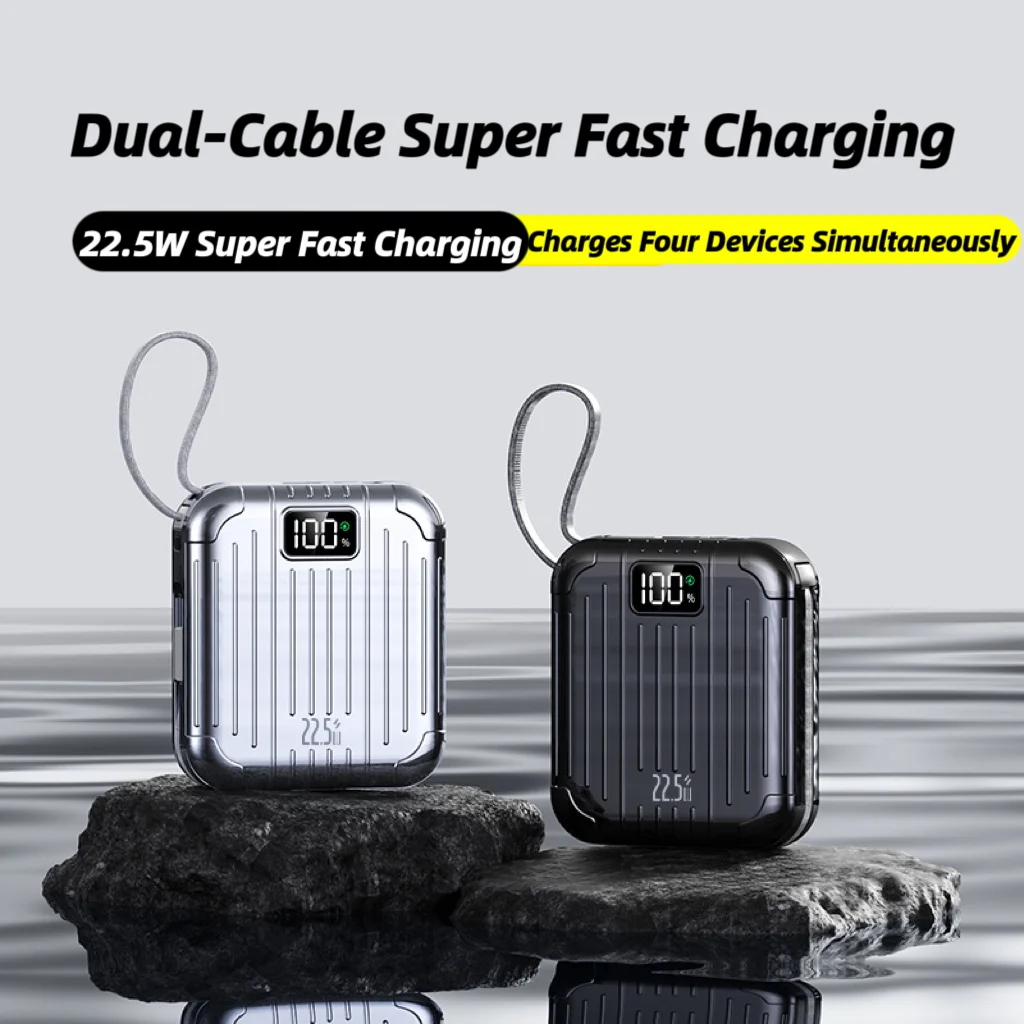 Mini Fast Charging Powerbank Comes With Its Own Cable Fast Charging Portable Advanced Mobile Power Supply