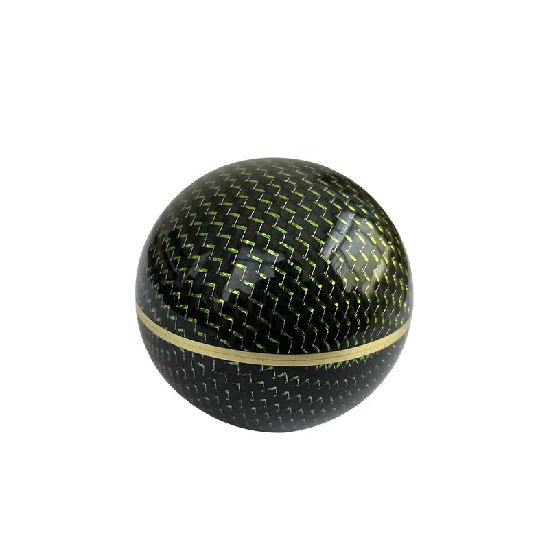 Carbon fiber wrapped aluminum ball shift knob universal carbon fiber shift knob lever
