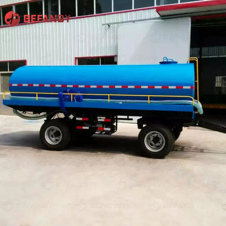 High efficiency mobile water supply truck 7T-1 5000/8000 gallon small water tank trailer