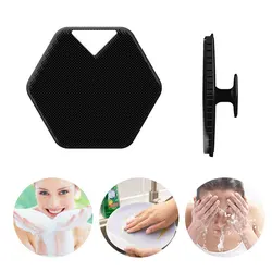 OEM/ODM Cepillo Cuerpo 12.5*12.5cm Baby Wash Massage Shower Exfoliating Silicone Body Brush Skin Scrubber Bath Brushes, Sponges