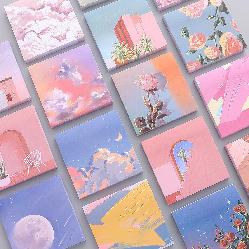 Custom Personalized Kawaii Stationery Notebook Student Sticky Notes Memo Pad  Message Book Custom It Post  Notes Stickers
