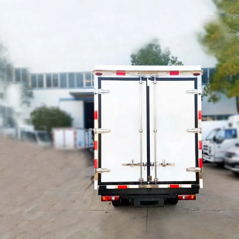 Gasoline Fuel Type JAC 2 Tons Refrigeration Truck Mini Freezer Van Truck for Sale