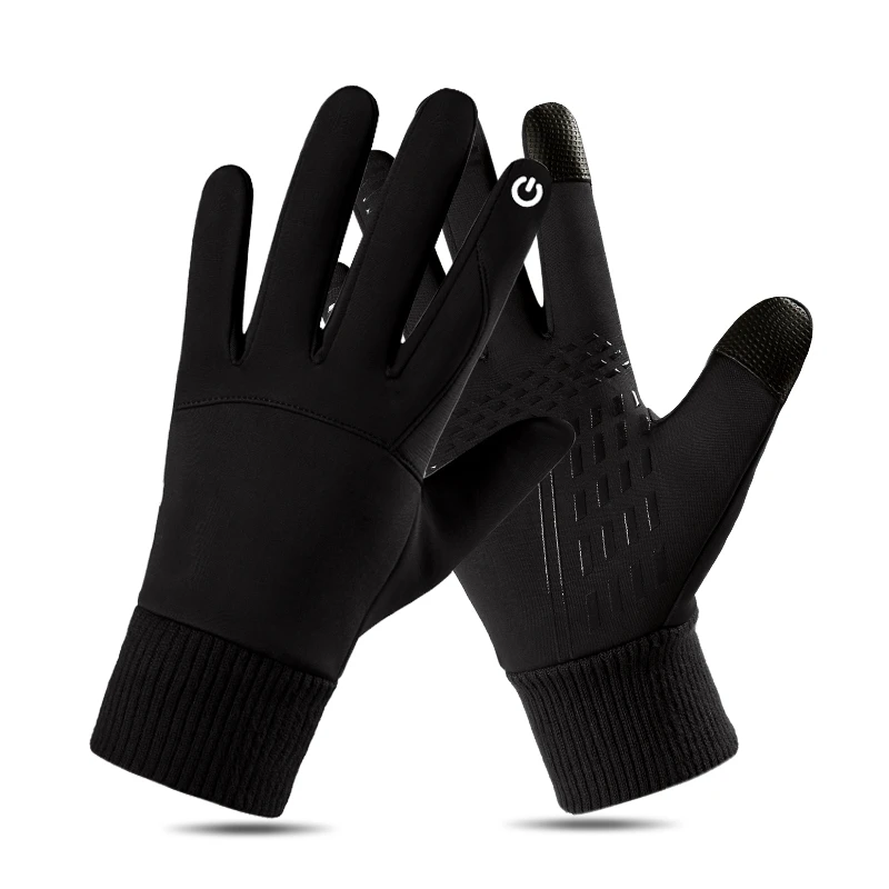 Ветрозащитные теплые зимние термоперчатки унисекс с возможностью нанесения логотипа на заказ