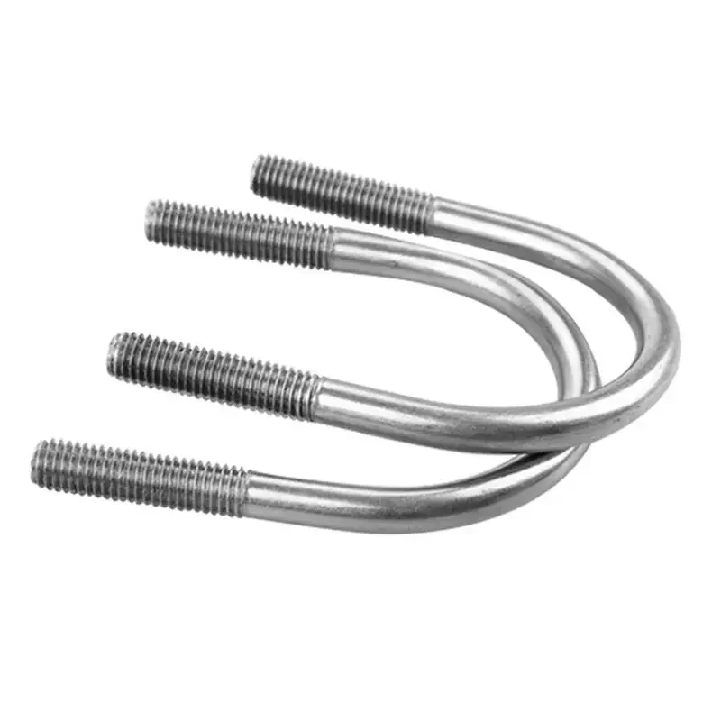 China hot dip galvanized u bolt sizes auto part trailer u-bolt nut pipe clamp high strength 316 stainless steel square u bolt
