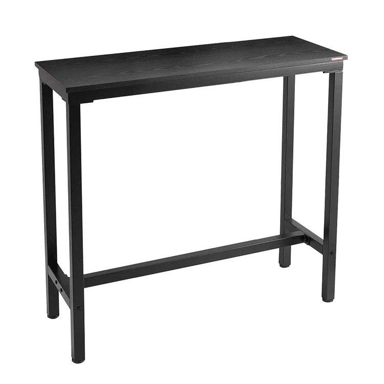 Furniture MDF Top+ Steel Smooth high quality Black bar table for bar dining table