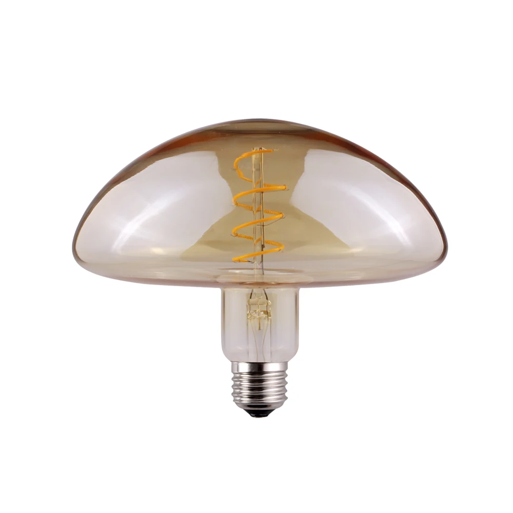 4W 6W Large size mushroom shape UFO decorative filament vintage led bulb