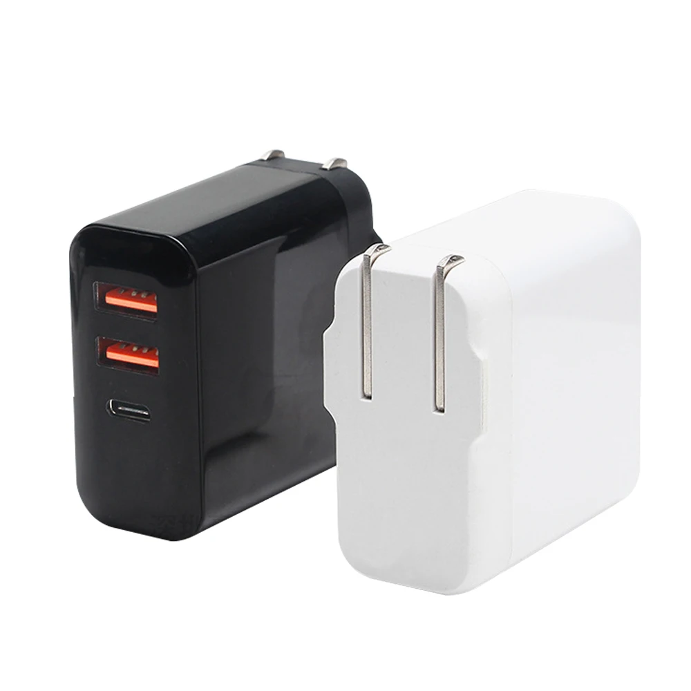 Зарядное устройство USB C мощностью 30 Вт. Мини зарядное с 3 usb-портами для Складная Компактный iPhone быстрое Настольный зарядная станция адаптер