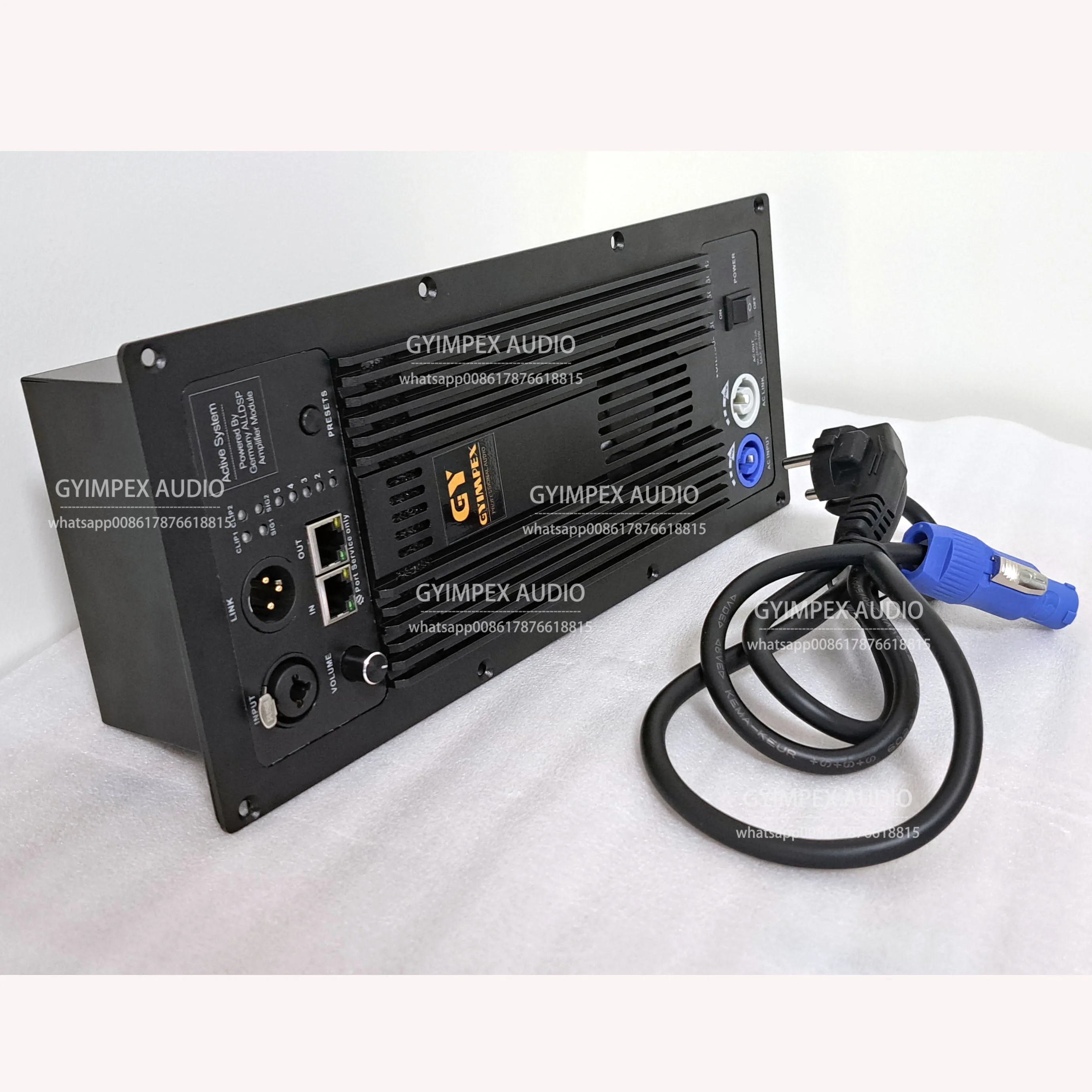 built-in Germany DSP FIR fillter 2 Channel Class D 600w+300w Active Speaker Digital Power Amplifier Module ALLDSP plate