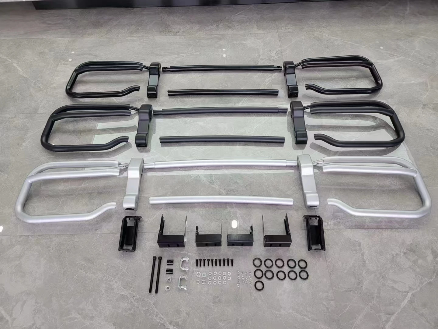 Steel alloy front bumper accessories 4X4 Front Bumper pickup black FOR NEW G500 NEW G63 W463 W464 AMG