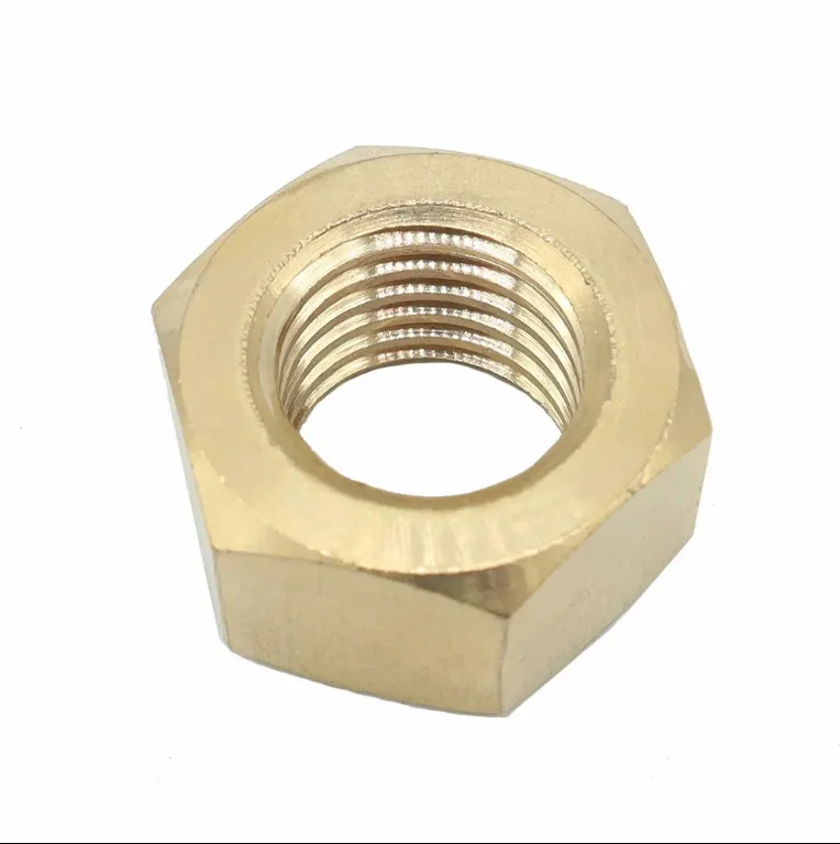 Nuts Hardware Brass Hex Nut Din934 All Kinds Of High Quality copper Brass Nut,Brass M2.5M3M5M6M8M10Nut Factory