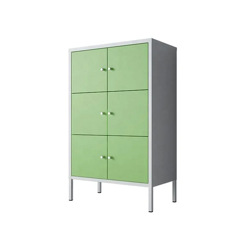 Fashion Furniture Home Furniture Steel Bedroom 6 Doors Wardrobe Color Steel Storage Cabinet