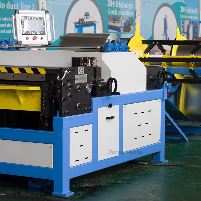 ZCJX новый бренд HVAC автоматический CNC воздуховод из нержавеющей стали прямоугольный двигатель 3 разматыватель алюминиевый автопроизводство