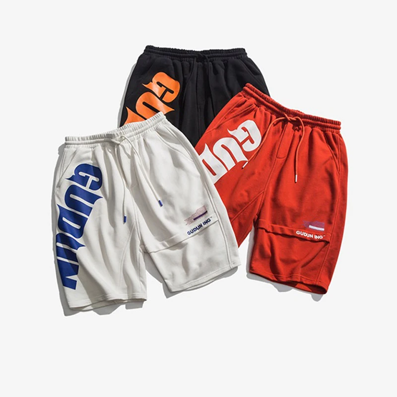 Оптовая продажа, мужские спортивные баскетбольные шорты из полиэстера с принтом логотипа