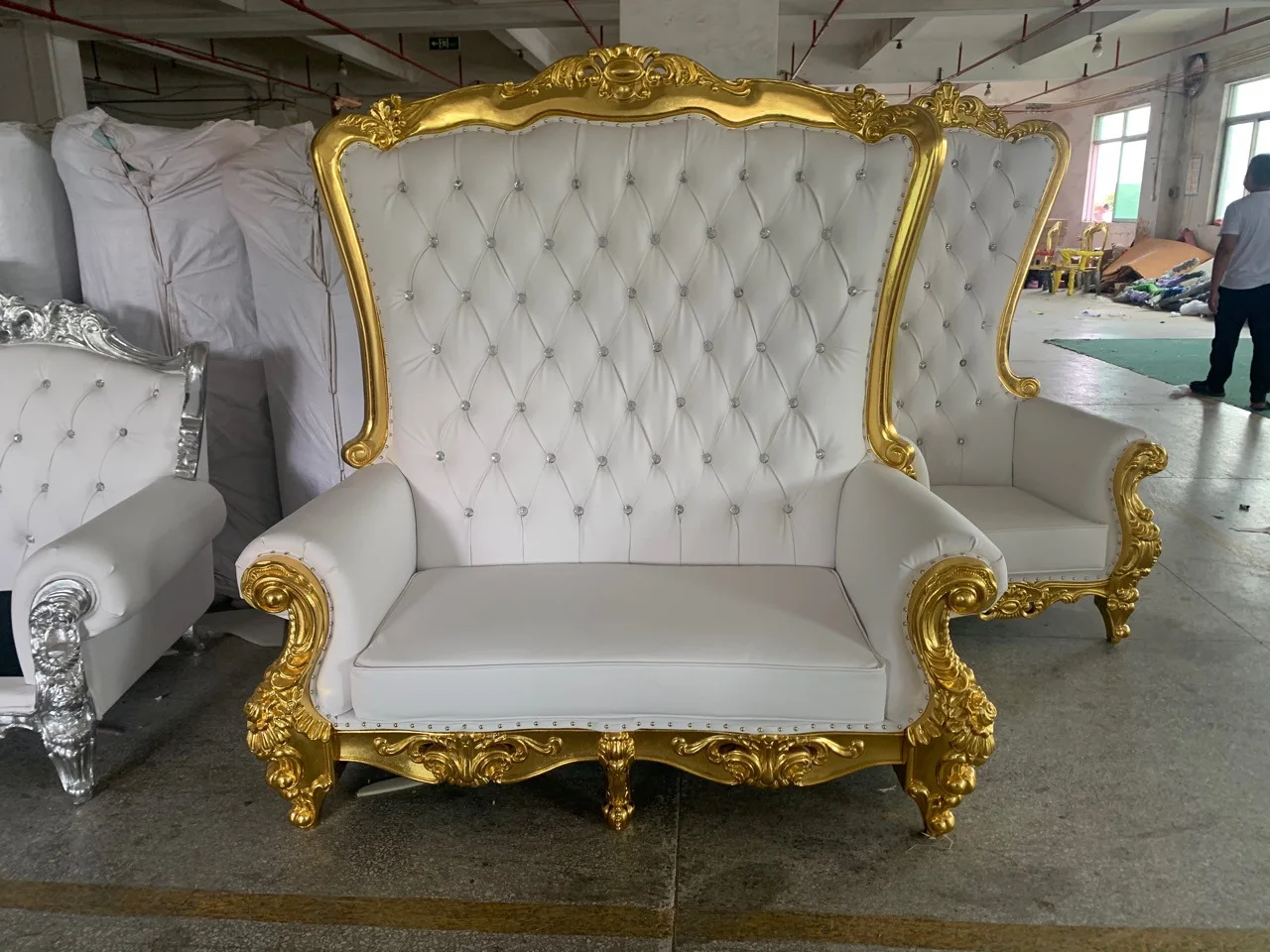 Royal chairs luxury wedding king throne chair for wedding