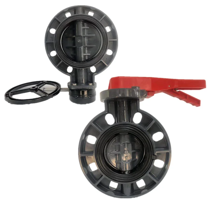 ATA manufacturer price gearbox handle wafer plastic pvcu butterfly irrigation drip valve