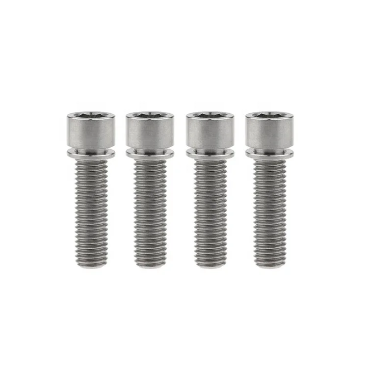 M7 x 20 25mm Titanium Bolt Cylindrical Head Screws with Washer Screw Bike Motorcycle Accessories