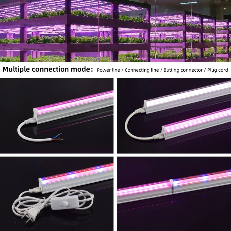 Wholesale future white T5 grow light fixture full spectrum 600 led grow strip lamp  indoor plants 3500k