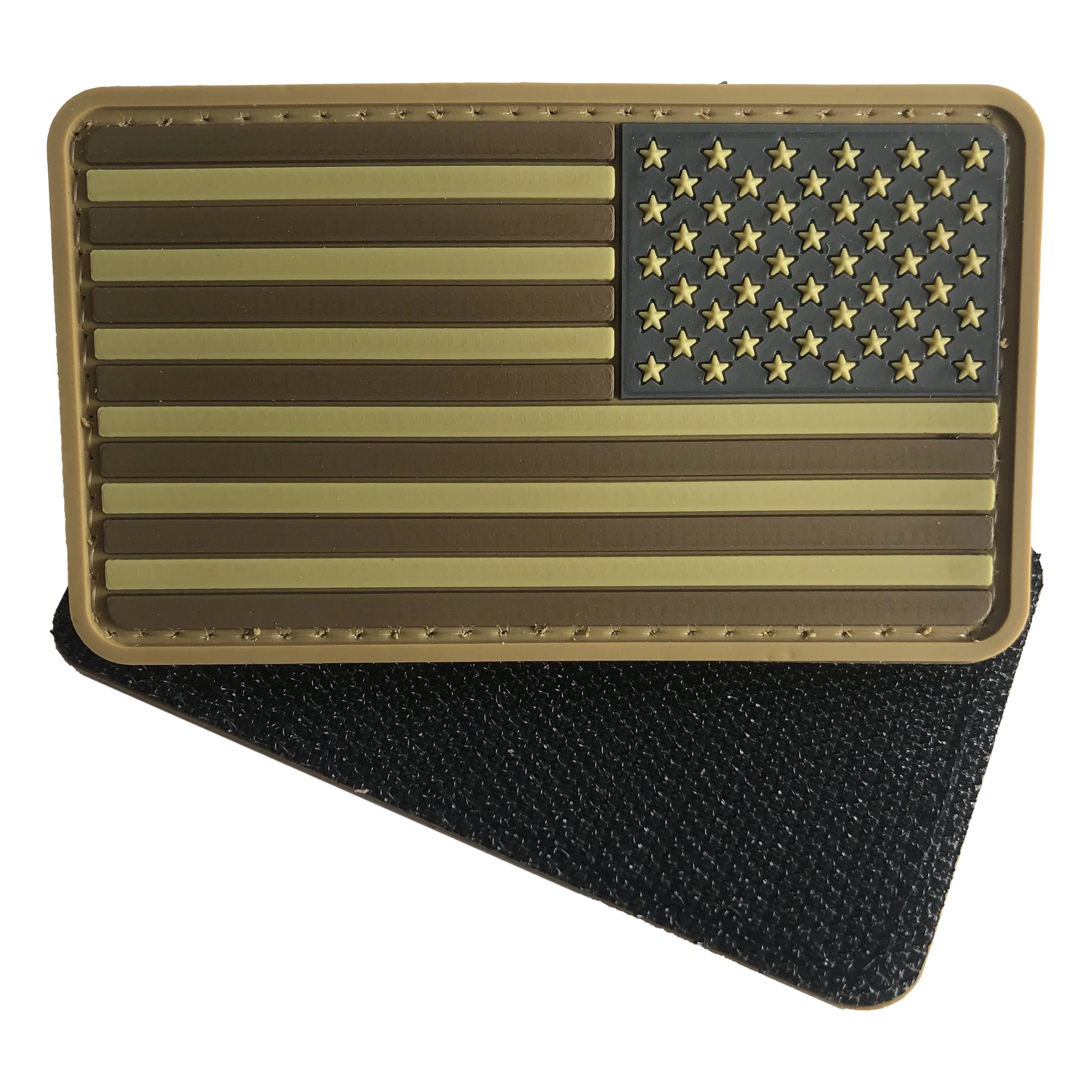 Custom Brand Logo PVC Patches Badge 2D 3D PVC Rubber Patch for Garment Clothing with Hook and Loop