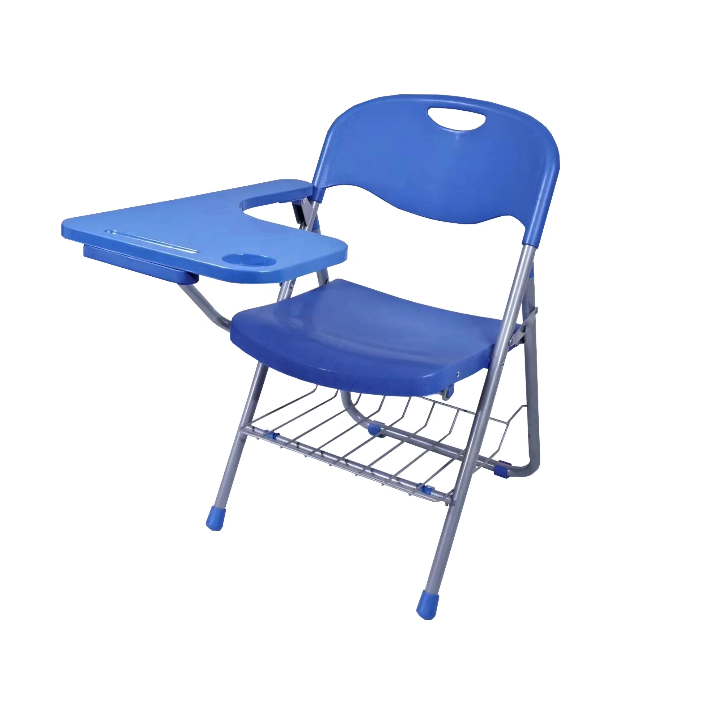 Hot Sale Folding Classroom School Chairs Wholesale Training Room Chair College School Study Chair With Writing Tablet Arm
