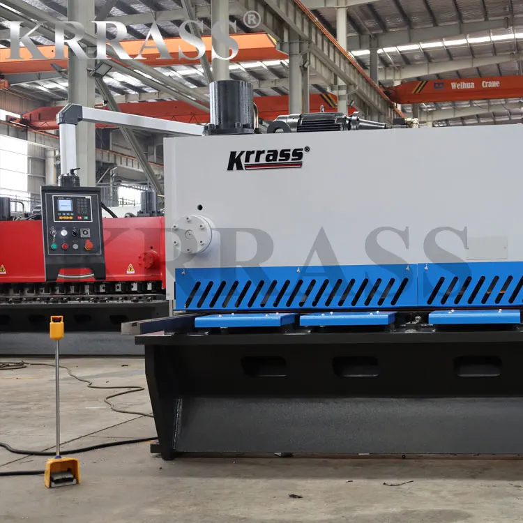 Hydraulic Guillotine Shearing Machine CNC Adjust Cutting Angle Blade GAP with E21S System From KRRAS