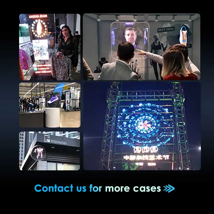 3D Holographic Anime 3D Hologram Fan Cloud Control Wifi Holographic Equipment Hologram Fan 3D