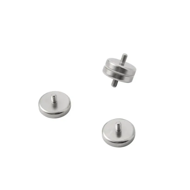 Factory Direct Wholesale Pot Shape Zine N35 Radially Magnetized Neodymium Ring Magnet