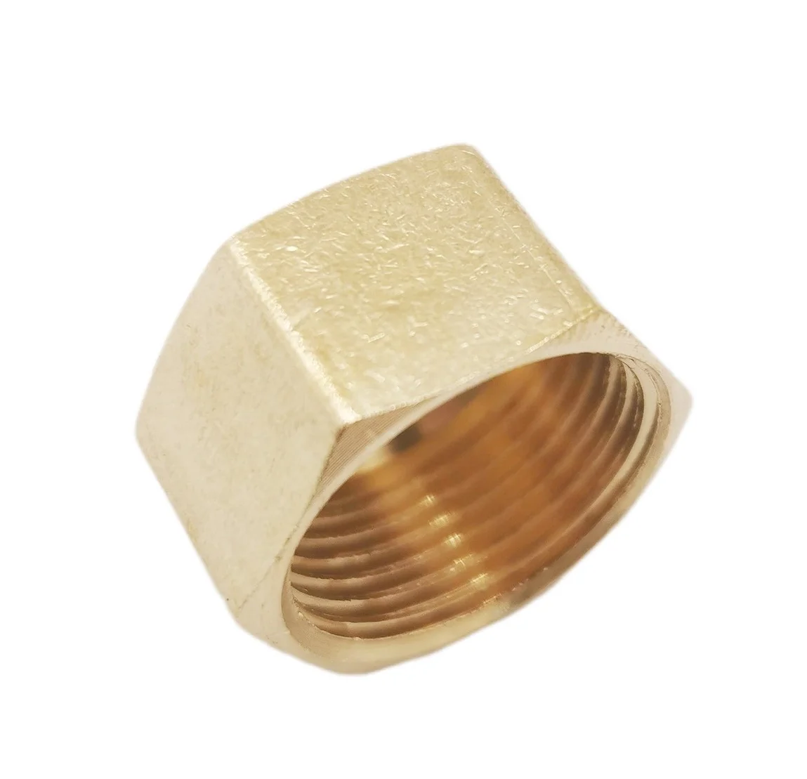 Cheap Price Compression Female Threads Pipe End Cap Brass Hex Head End Stop Fitting For Air Gas Water Pipe Line